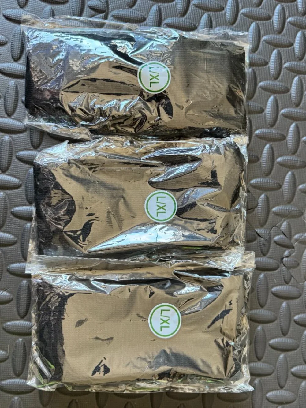 Set of 3 Pairs Black Compression Socks